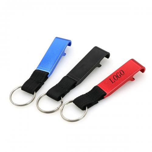 Aluminum Bottle Opener with Key Ring