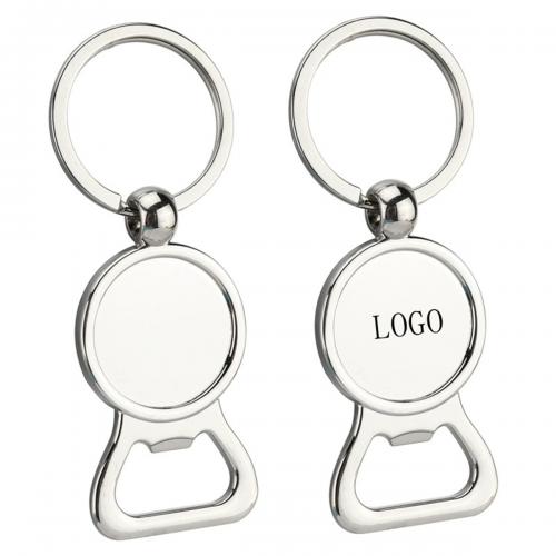 Round Eye Bottle Opener Keychain