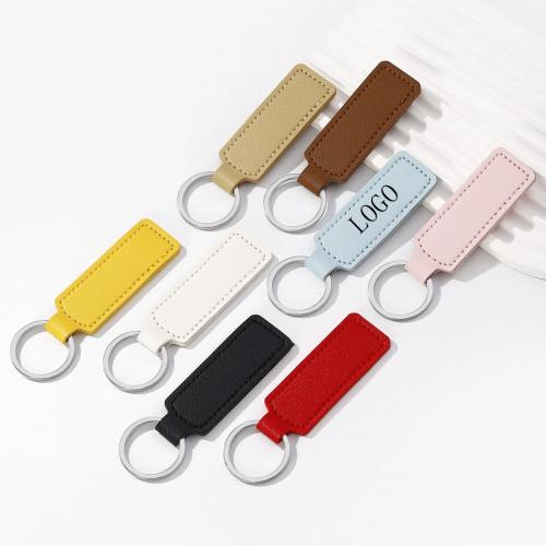 Elegant PU Leather Keychain