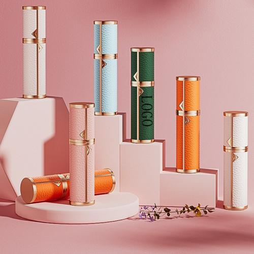 Portable Mini Leather Refillable Perfume Atomizer Travel Perfume Bottle