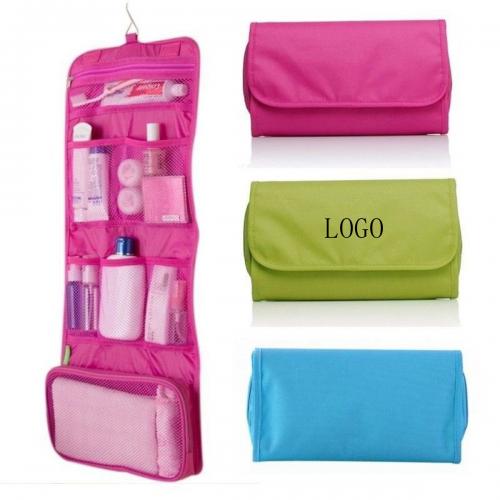 Mesh Foldable Wash Bag w/Hook
