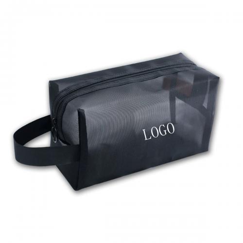 Black Mesh Shower Bag