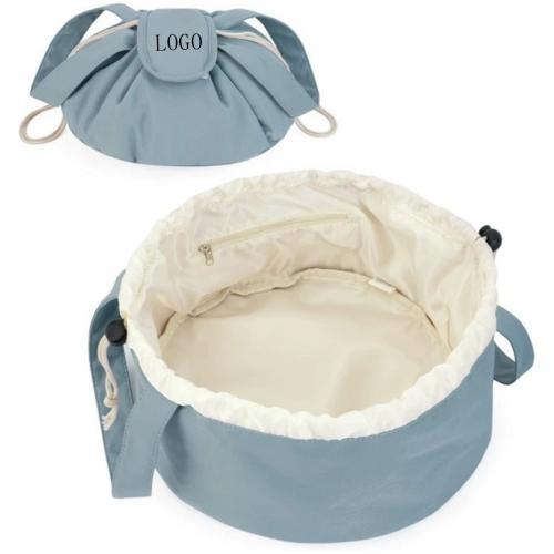 Portable Zipper Drawstring Makeup Bag