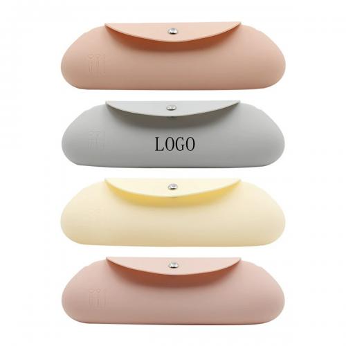 Portable Silicone Makeup Brush Bag with Magnetic Button Cosmetic Bag Makeup Brush Holder