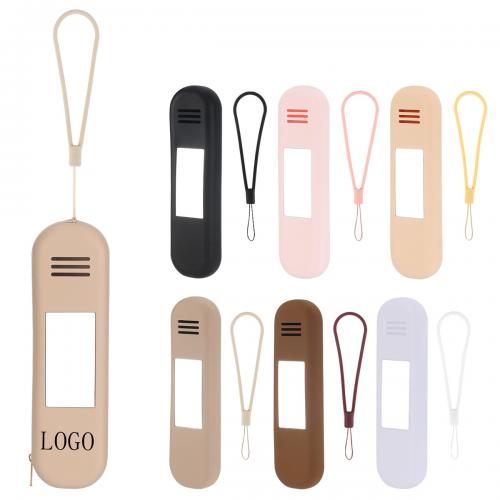 Zipper Silicon Cosmetic Face Brushes Holder with Mirror