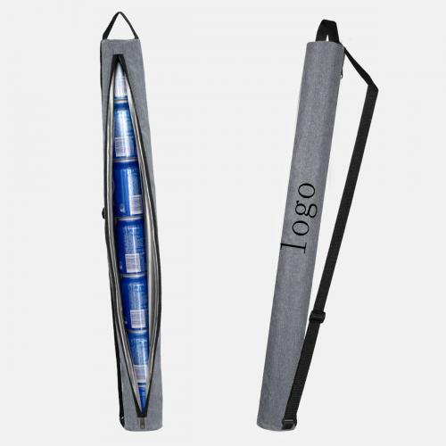 Crossbody long barrel thermal insulation bag