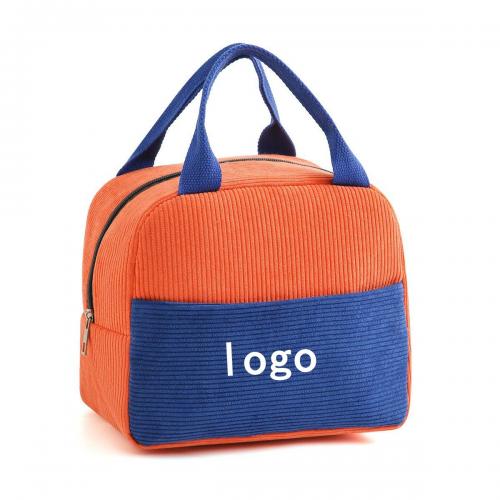 Corduroy Insulated Lunch Bag