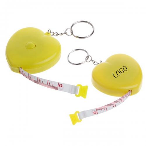 Heart Shape Tape Measure with Keychain