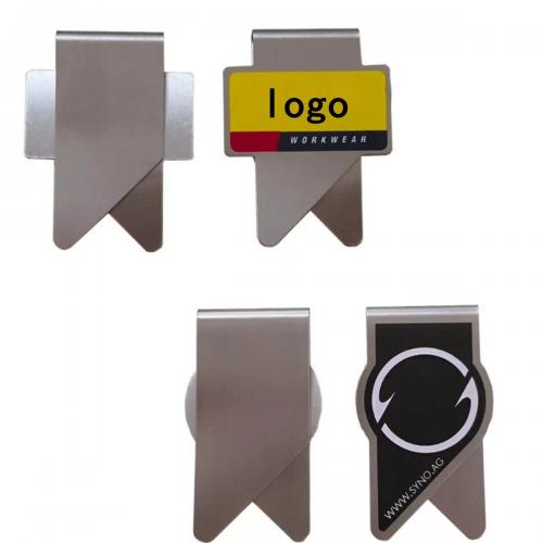 Stainless steel bookmark clips