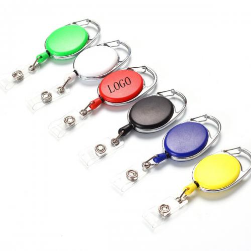 Heavy Duty Retractable Badge Holder Clip On ID Card Holder