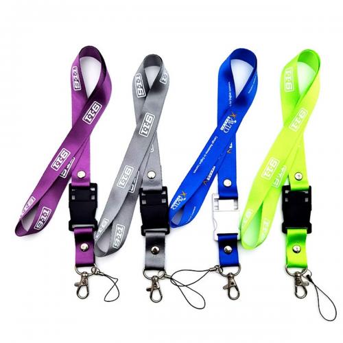Buckle Release Polyester Lanyard