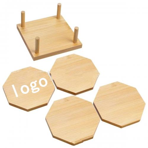Bamboo 4-Piece Coaster Set