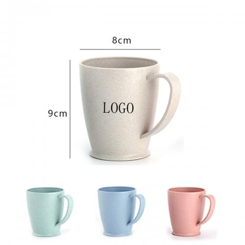 10oz Wheat Straw Plastic Coffee Cups-Ocean