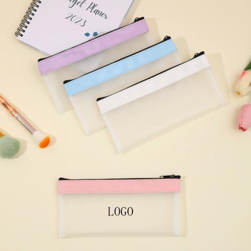 Transparent Penicl Pouch Pen Case With Zipper