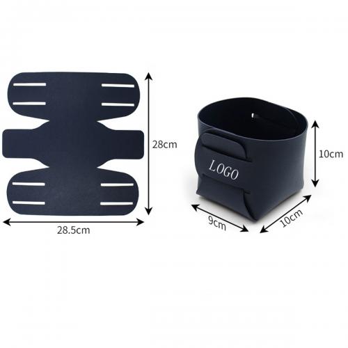 Leather Foldable Pencil Pen Holder Makeup Brush Holder