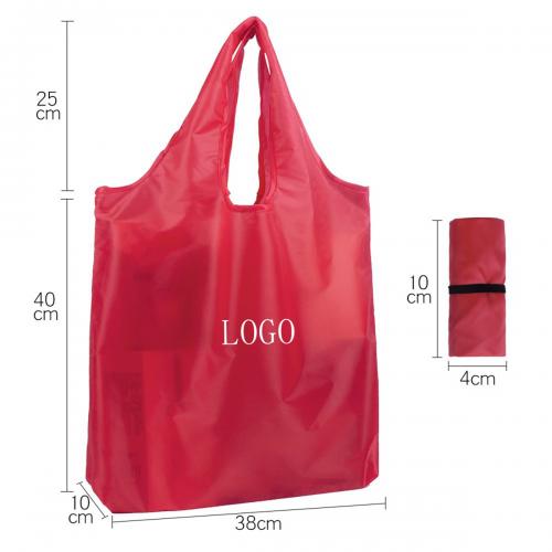  Reusable Folding Polyester Shopping Tote Bag