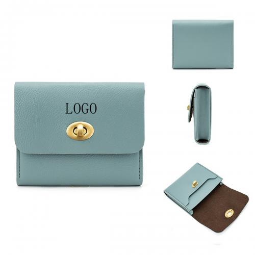 Retro Fashion Pu Leather Wallet 2-Layer Credit Card Holder