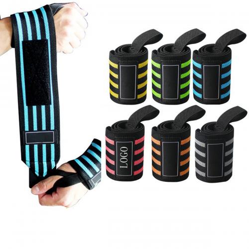 Four Striped Wrapped Wrist Strap