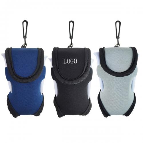 Neoprene Golf Ball Pouch With Hook And Clip