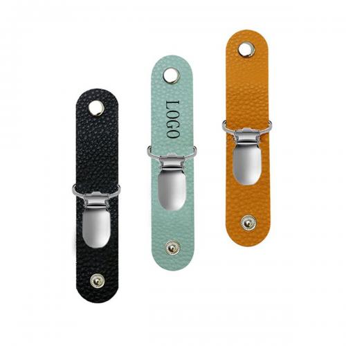 Multi Functional PU Leather Magnetic Hat Clip