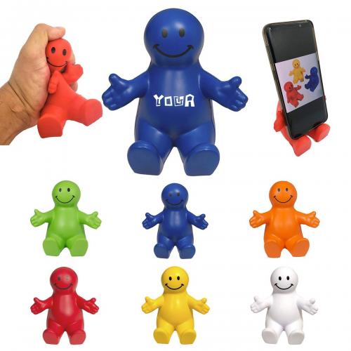 Squeezable Smile Face Phone Holders