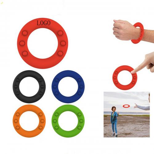 Silicone Wristband Push Pop Flying Disc