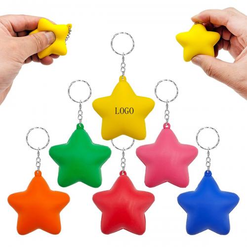 PU Foam Star Keychain