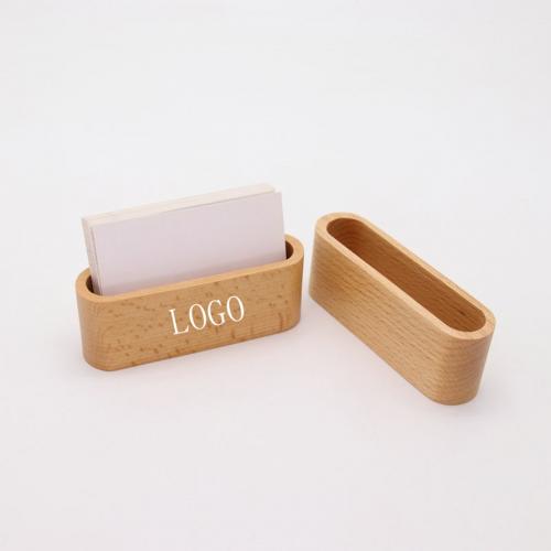 Desktop Wooden Business Card Holder