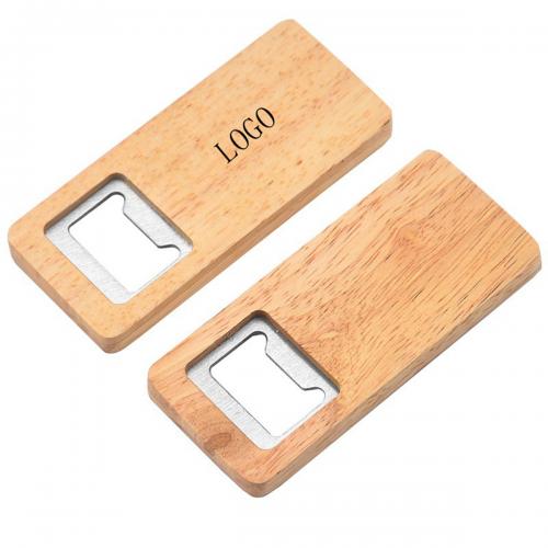 Wood handle Stainless Steel Bottle Opener for Opening Beer, Cider, Soft Drinks