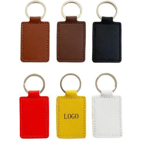 Customizable PU Leather Key Tag