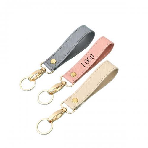 Simple PU Leather Key Chain