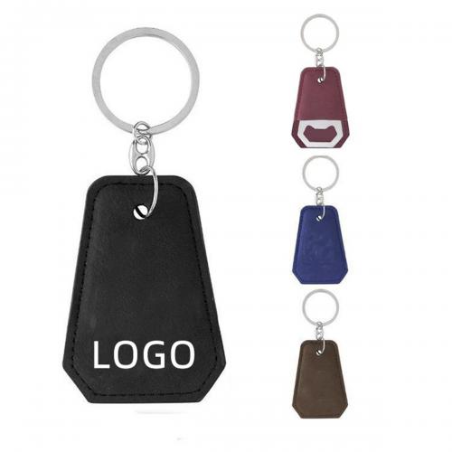 Premium Leather Keychain With Bottle Opener