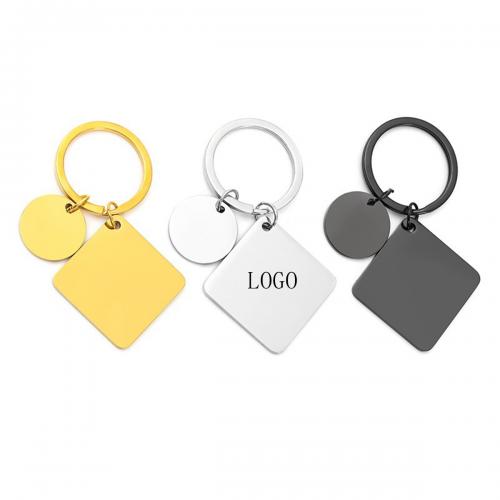 Elegant Custom Engraved Stainless Steel Keychain