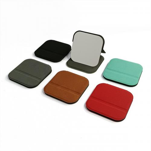 Shatterproof Stainless Steel Folding Mirror With PU Leather Case